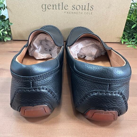 Gentle Souls by Kenneth Cole Men's Nyle Black Driver Loafers Size 9.5 - Picture 5 of 10